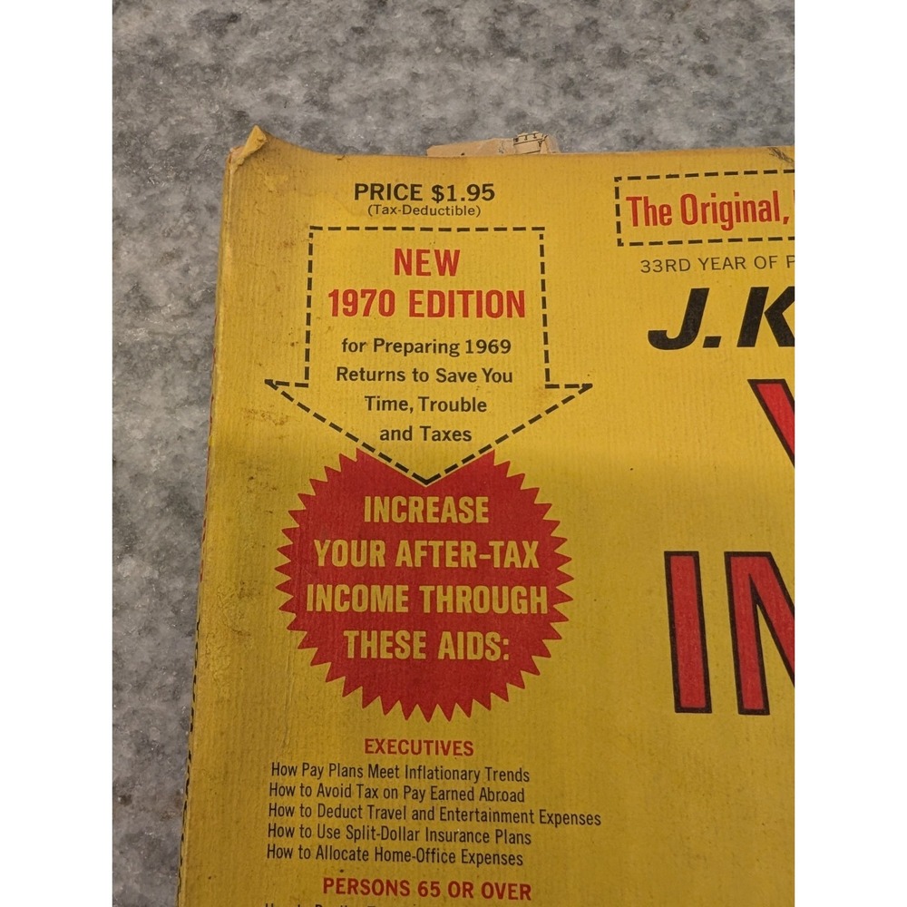 J.K. Lasser's Your Income Tax Guide Book 1970 Edition - Picture 3 of 11